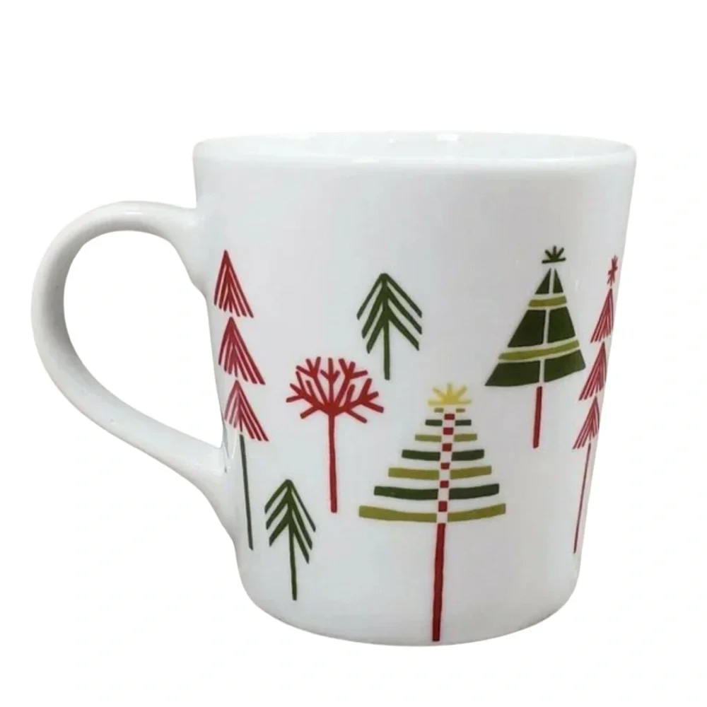 Crate & Barrel Christmas Tree Julia Rothman Mug Cup